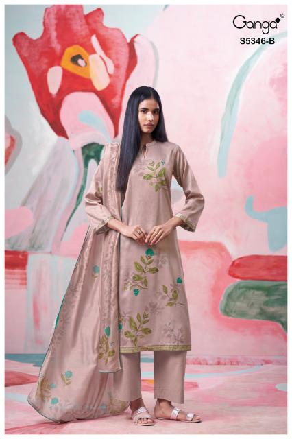 Ganga serinda 5346 dress material wholesalers in hyderabad
